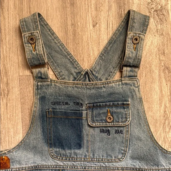 POL Denim Overall Dress - NWOT - Picture 5 of 10